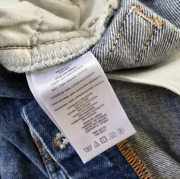 RE/DONE High Waist Tapered Leg Vintage Inspired Jeans Size 28 Mid Wash B… - Picture 6 of 11